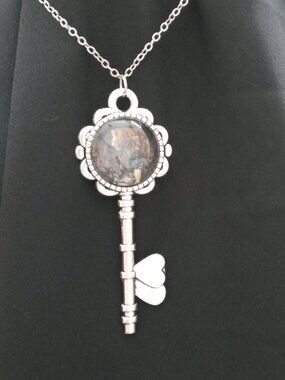 Handmade Witch‑Alice Wonderland Key Necklace — Alt Fantasy Jewelry